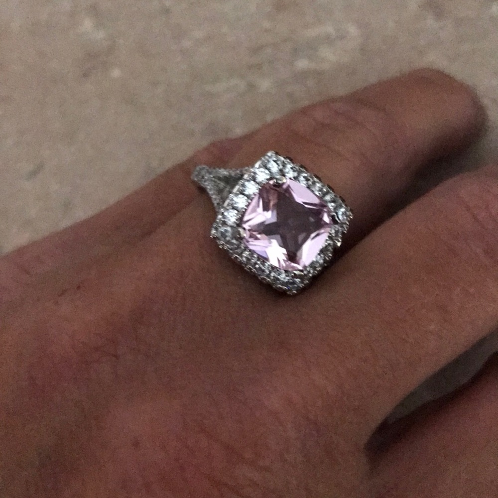 925 Sterling Silver Princess cut 3.5KTCubic Zircon - Picture 7 of 8